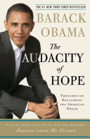 Copertina  The audacity of hope