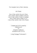 Copertina  Harry Potter : the complete collection