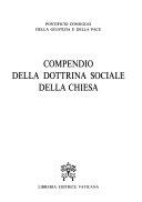 Copertina  Compendio della dottrina sociale della Chiesa