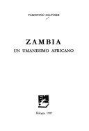Copertina  Zambia : un umanesimo africano 