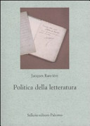 Copertina  La politica della letteratura