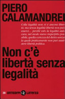Copertina  Non c'è libertà senza legalità