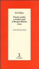 Copertina  Poesie scritte a tredici anni a Bergen-Belsen (1944)