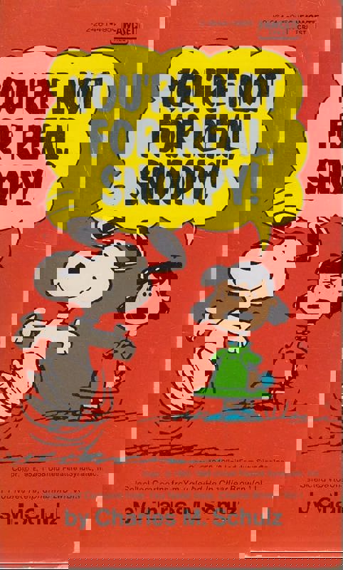Copertina  You're not for real, Snoopy!