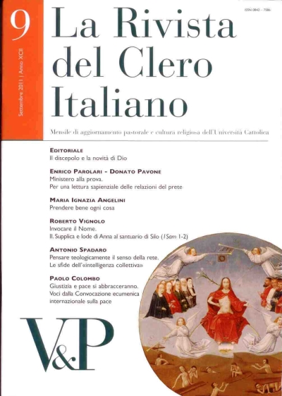 Copertina  Giustizia e pace si abbracceranno