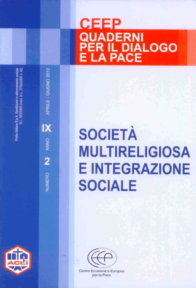 Copertina  Società multireligiosa e integrazione sociale